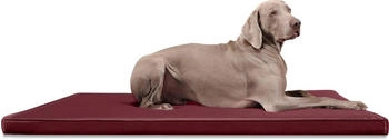 Tierlando CARLOS Ortho-Medic - Orthopädische Hundematte dunkelrot 1 m, 6 cm, 80 cm