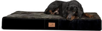 Tierlando ® STUART ORTHO PLUS - Orthopädische Hundematte schwarz 1,5 m, 13 cm, 1 m