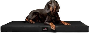 Tierlando ® Orthopädische Hundematratze ALICE EASY CLEAN Kunstleder Hundebett schwarz 1,2 m, 9 cm, 90 cm