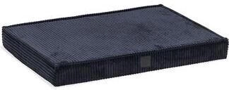 Designed by Lotte Orthopädisches Hundekissen Ribbed anthrazit, Maße: 76 x 53 x 8 cm