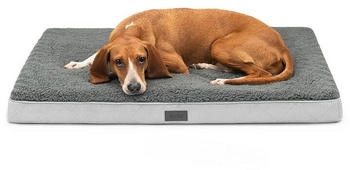 Lionto orthop&auml;disches Hundebett, 91x69x8 cm, f&uuml;r Hunde & Katzen, grau