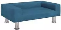 vidaXL Hundebett Blau 70x45x26,5 cm Samt