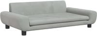vidaXL Hundebett Hellgrau 100x54x33 cm Samt