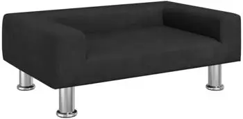 vidaXL Hundebett Schwarz 70x45x26,5 cm Samt