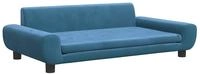 vidaXL Hundebett Blau 100x54x33 cm Samt