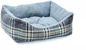 Aumüller Plüschsofa Schottland Grau 60 cm kuscheliges Hundesofa