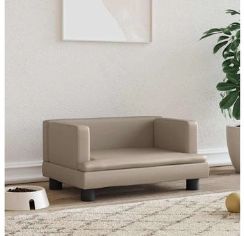 vidaXL Hundebett Cappuccino-Braun 60x40x30 cm Kunstleder