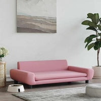 vidaXL Hundebett Rosa 100x54x33 cm Samt