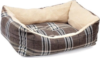 Aumüller Plüschsofa Schottland Braun 90 cm kuscheliges Hundesofa
