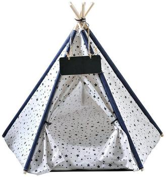 Pettimania Tipi mit Sternprint für 60 x 60 x 90 cm