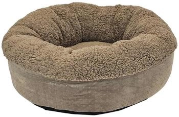 Nobby Komfortbett Donut Teddy taupe Ø 60 x 22 cm