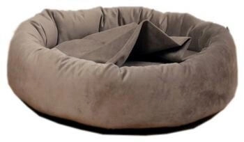 Silvio Design Kuschelinsel 'Lajos M' taupe Ø 68 cm