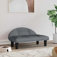 vidaXL Hundebett Dunkelgrau 70x52x30 cm Samt