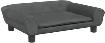 vidaXL Hundebett Dunkelgrau 70x48x22 cm Samt