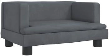 vidaXL Hundebett Dunkelgrau 60x40x30 cm Samt