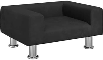 vidaXL Hundebett Schwarz 50x40x26,5 cm Samt
