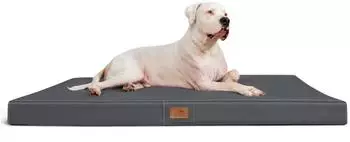 Tierlando ® OSCAR VISCO Orthopädische Hundematte Matratze Kunstleder Hundebett schwarz/ graphit 1 m, 11 cm, 80 cm