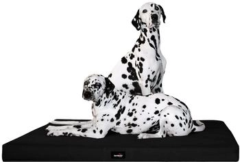 Tierlando ® ALICE VISCO Orthopädische Hundematte schwarz 1 m, 9 cm, 80 cm