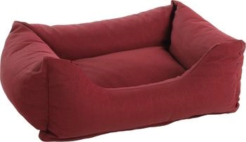 Flamingo Hundebett Geneve rechteckig bordeaux, Maße: 65 x 50 x 20 cm