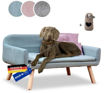 Rohrschneider Hundesofa Chicago mit Gratis-Beigabe hellblau