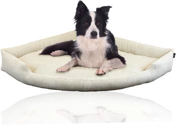 Rohrschneider ® XXL Eck-Hundebett für große Hunde aus Cord XL