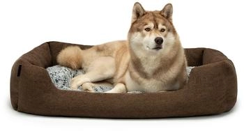 Lionto Hundebett mit Wendekissen meliert L
