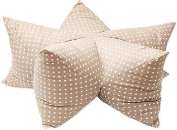 Aumüller Sternenkissen Dots Beige 85 cm Liegekissen für Hunde und Katzen