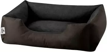 BedDog Lupi Hundebett mit Rand Mocca braun/schwarz 40 x 55 cm
