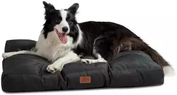 Bedsure Hundebett kühlend 91x68x10 cm tiefschwarz