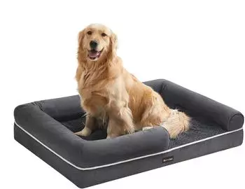 Feandrea Orthopädisches Hundebett 106 x 80 x 20 cm dunkelgrau