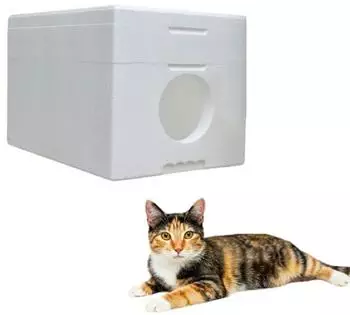 QLS Katzenhaus aus Styropor 58x38 cm