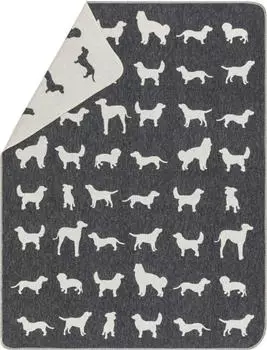 David Fussenegger Haustierdecke Hunde Silhouette 100 x 140 cm 6229/7154