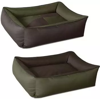 BedDog 2in1 Hundebett Max Quattro M Mystic gr&uuml;n-braun