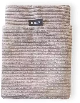 4L Textil Bezug für Hundekissen Cord MOLLY beige 80x60cm