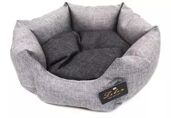 Lebon Hundebett Filo grau 45 x 45 x 19 cm