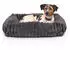 Wallace & Jones | Hundebett Mary anthrazit M ca. 71 x 58 x 18 cm weicher Schlafplatz Breitcord Optik Hundekörbchen
