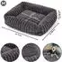 Wallace & Jones | Hundebett Mary anthrazit M ca. 71 x 58 x 18 cm weicher Schlafplatz Breitcord Optik Hundekörbchen