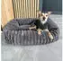 Wallace & Jones | Hundebett Mary anthrazit M ca. 71 x 58 x 18 cm weicher Schlafplatz Breitcord Optik Hundekörbchen