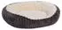 Wallace & Jones | Hundebett mittelgroße Hunde Cameron Hundekorb oval flauschig Hundekorb rutschfest anthrazit-beige Größe M ca. 75 x 55 x 20 cm