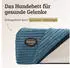 Sabro Hundebett KUDDE Cord azurblau 80 cm 1 m