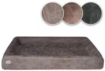 Sabro KUDDE Hundebett Wildleder taupe 60 cm 70 cm