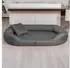 Tierlando Orthopädisches Hundebett SAMMY Robuster Polyester Dicke Umrandung Größe: 170x110cm Farbe: 02 Graphit