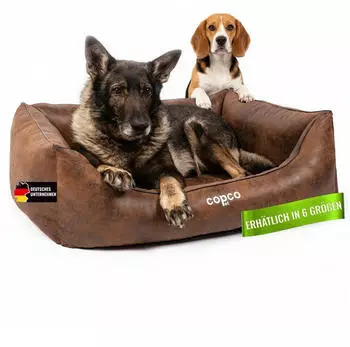 CopcoPet Emma Orthopädisch Hundebett Antik Braun 90 x 110 cm