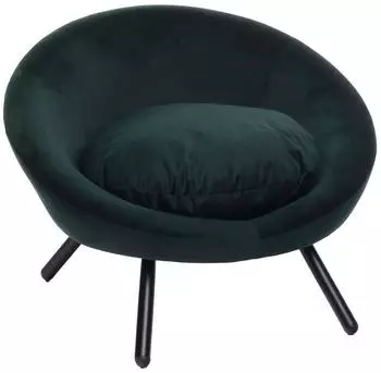 Flamingo Hundesofa Dolco rund gr&uuml;n 54 x 50 x 40 cm