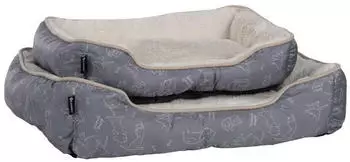 Flamingo Hundebett Lilly rechteckig grau 50 x 40 x 12 cm