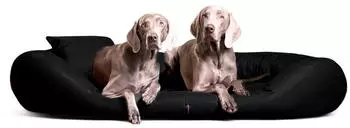 Tierlando Orthop&auml;disches Hundebett SAMMY Pflegeleichtes Kunstleder L-XXXXL Gr&ouml;&szlig;e: 170x110cm Farbe: 03 Schwarz