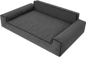 Pillowprim Hundebett schwarz XXL 116x78 cm