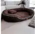 Tierlando Orthopädisches Hundebett Marlon Nonplusultra mit formstabiler Visco Plus Matratze extra weicher Velours-Bezug Größe: 140x105cm Farbe: 01 Braun