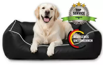 CopcoPet Rocco Orthopädisch Wendebett schwarz 70 x 90 cm