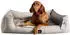 Tierlando Orthopädisches Hundebett SCARLETT inklusive Matratzenschoner 14 Beige 160 cm x 110 cm